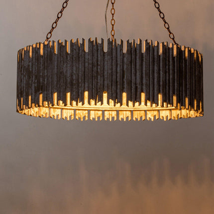 Chouinard 3-Light Natural Wooden Drum Chandelier Rustic Home Decor > Lighting > Ceiling Lights > Chandelier TriadCommerceInc