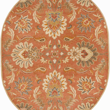 Chesterton Hand Tufted Orange 1112 Area Rug - Promo Rugs TriadCommerceInc 8' x 10' Oval