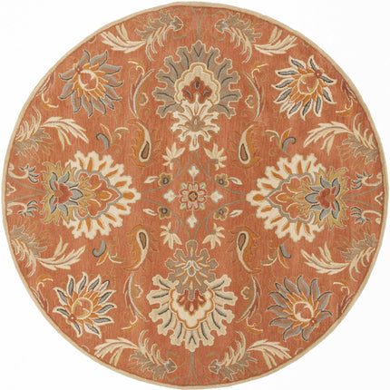 Chesterton Hand Tufted Orange 1112 Area Rug - Promo Rugs TriadCommerceInc 8' Round