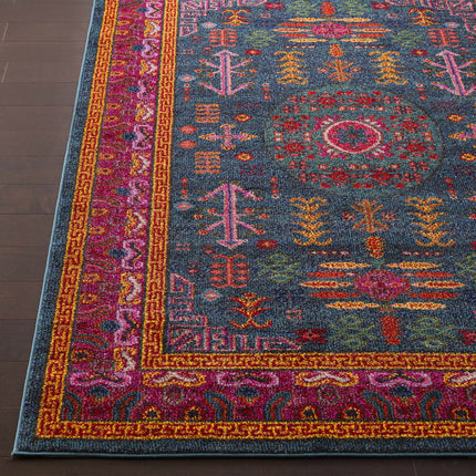 Cleveland Colorful Traditional Area Rug - Teal, Aqua, Navy Rugs TriadCommerceInc