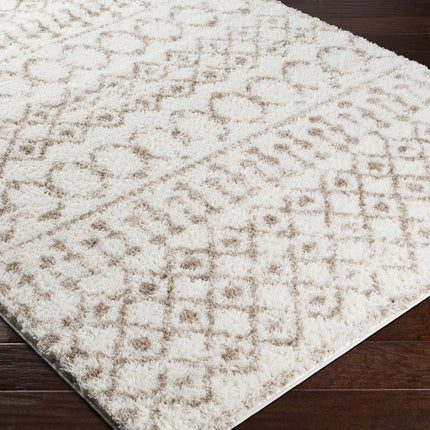 Monarch Cream&Tan Trellis Plush Rug Rugs TriadCommerceInc