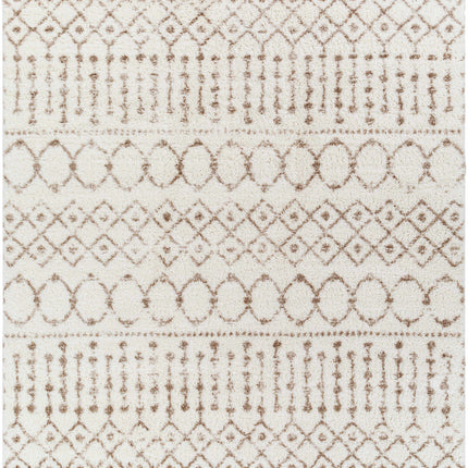Monarch Cream&Tan Trellis Plush Rug Rugs TriadCommerceInc 7'10" x 10' Rectangle