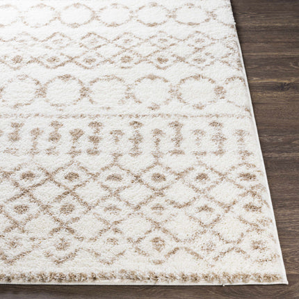 Monarch Cream&Tan Trellis Plush Rug Rugs TriadCommerceInc