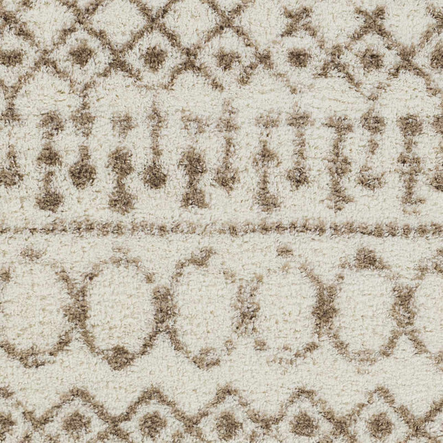 Monarch Cream&Tan Trellis Plush Rug Rugs TriadCommerceInc