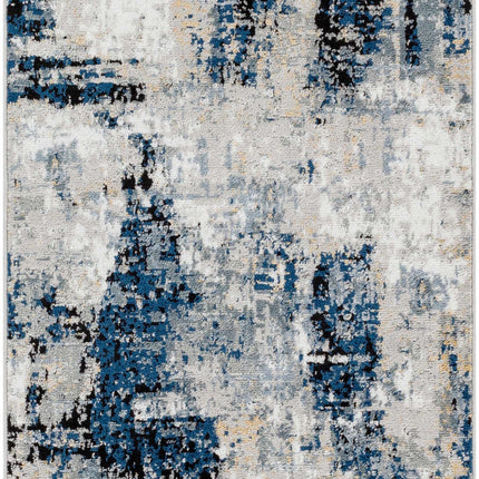 Campsall Blue Abstract Rug - Promo Rugs TriadCommerceInc 2'7" x 7'3" Runner