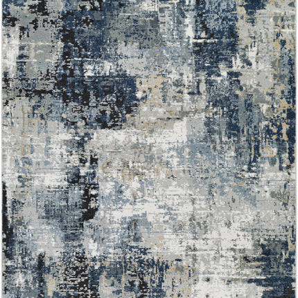 Campsall Blue Abstract Rug - Promo Rugs TriadCommerceInc