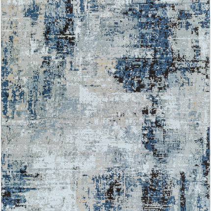 Campsall Blue Abstract Rug - Promo Rugs TriadCommerceInc 7'10" x 10' Rectangle