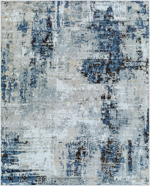 Campsall Blue Abstract Rug - Promo Rugs TriadCommerceInc 7'10" x 10' Rectangle