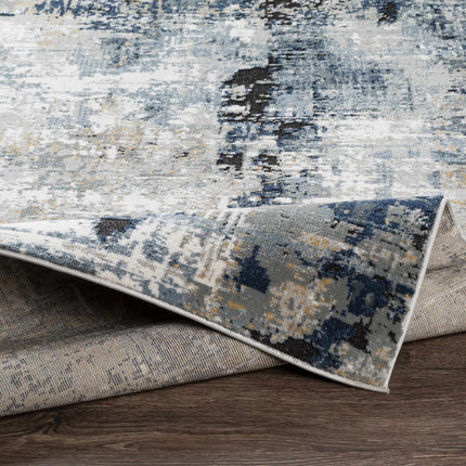 Campsall Blue Abstract Rug - Promo Rugs TriadCommerceInc