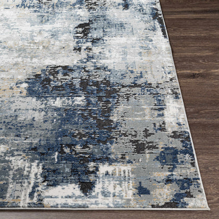 Campsall Blue Abstract Rug - Promo Rugs TriadCommerceInc