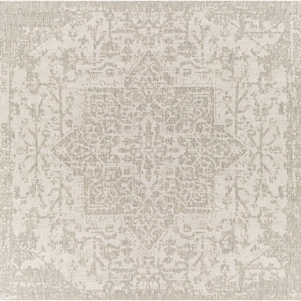 Beige Kilmacolm Outdoor Rug Rugs TriadCommerceInc 6'7" Square