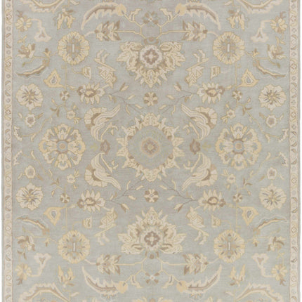 Copen Beige Floral Wool Rug Rugs TriadCommerceInc 8' x 11' Rectangle