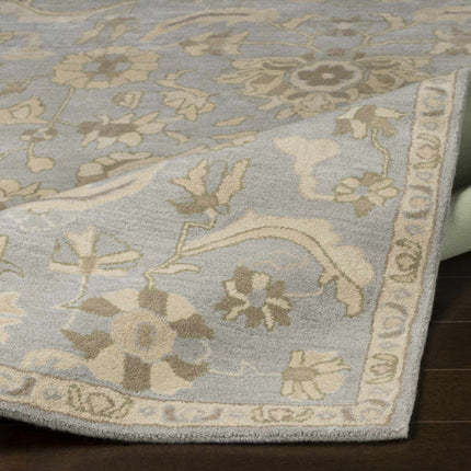 Copen Beige Floral Wool Rug Rugs TriadCommerceInc