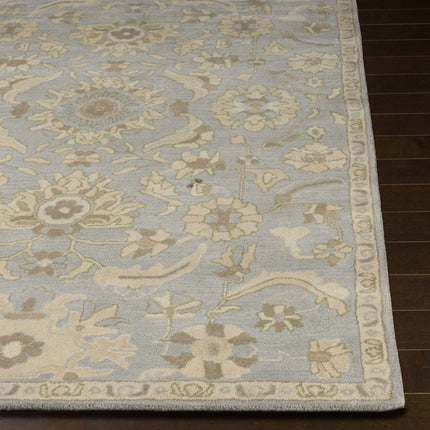 Copen Beige Floral Wool Rug Rugs TriadCommerceInc