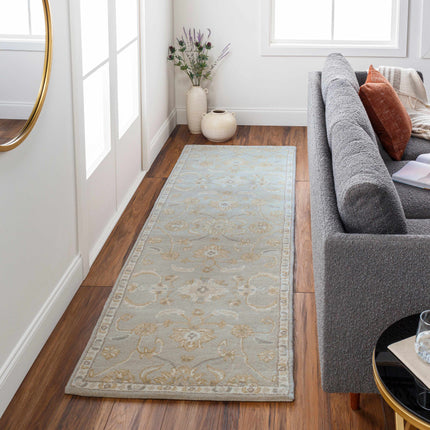 Copen Beige Floral Wool Rug Rugs TriadCommerceInc