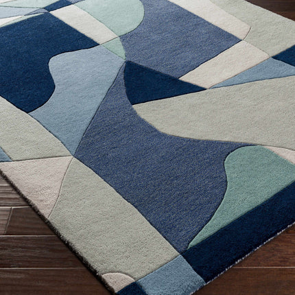 Crawfordsville Modern Wool Rug Rugs TriadCommerceInc