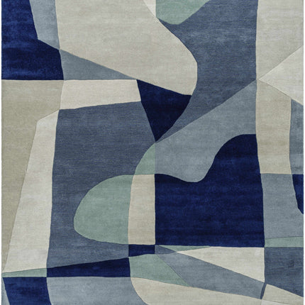 Crawfordsville Modern Wool Rug Rugs TriadCommerceInc 7'6" x 9'6" Rectangle