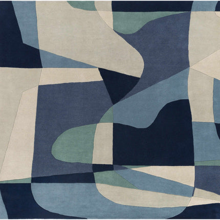 Crawfordsville Modern Wool Rug Rugs TriadCommerceInc 8' Square