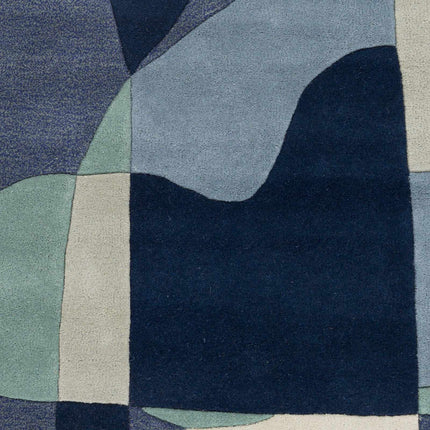 Crawfordsville Modern Wool Rug Rugs TriadCommerceInc