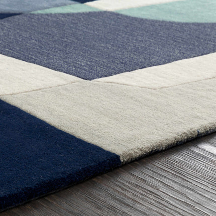Crawfordsville Modern Wool Rug Rugs TriadCommerceInc