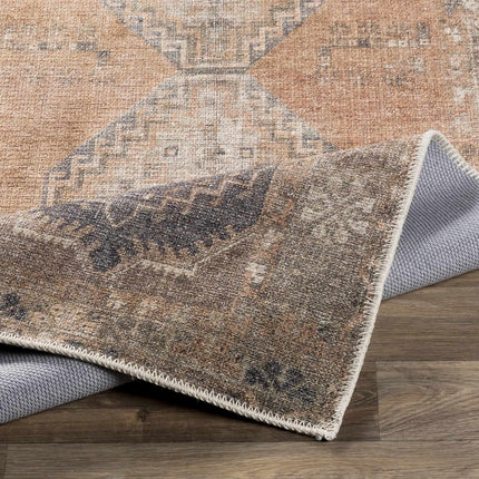 Carrabelle Peach Washable Area Rug - Clearance Rugs TriadCommerceInc