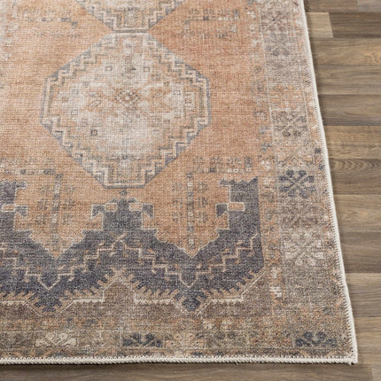 Carrabelle Peach Washable Area Rug - Clearance Rugs TriadCommerceInc