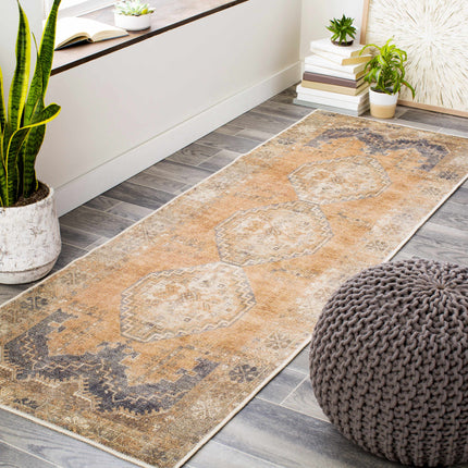 Carrabelle Peach Washable Area Rug - Clearance Rugs TriadCommerceInc
