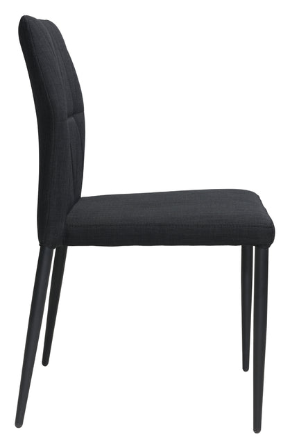 Revolution Dining Chair (Set of 4) Black Chairs TriadCommerceInc   