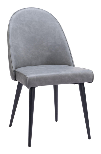 Silloth Armless Dining Chair (Set of 2) Gray Chairs TriadCommerceInc Default Title  