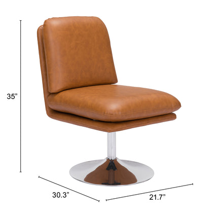 Rory Accent Chair Brown Chairs TriadCommerceInc   