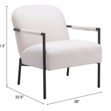 Chicago Accent Chair Ivory Chairs TriadCommerceInc   