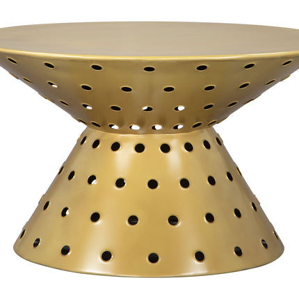 Electron Coffee Table Gold Coffee Tables TriadCommerceInc   