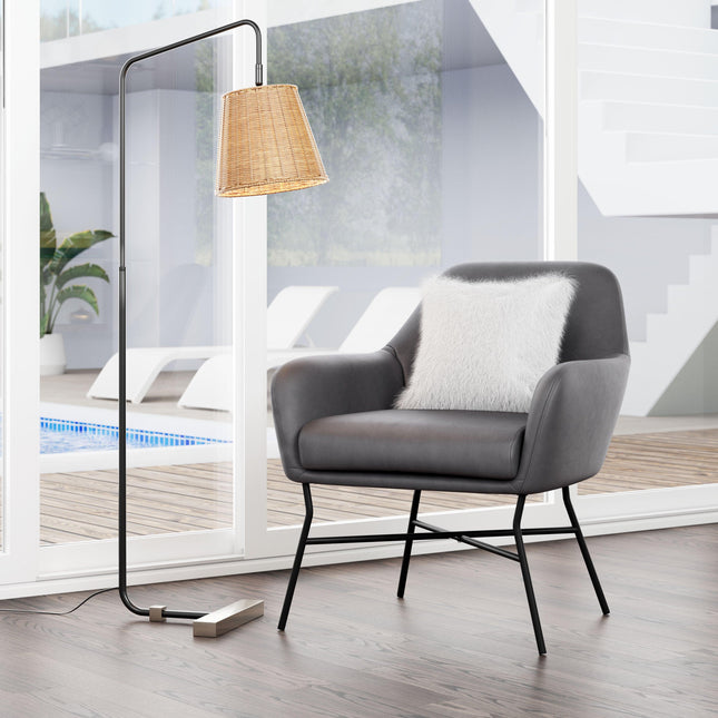 Hans Accent Chair Vintage Gray Chairs TriadCommerceInc   