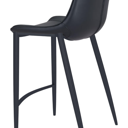 Magnus Barstool (Set of 2) Black Barstools TriadCommerceInc   