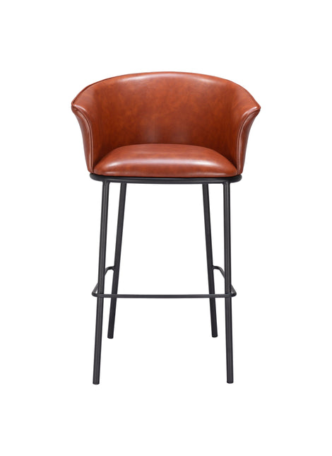 Garston Barstool Brown Barstools TriadCommerceInc   