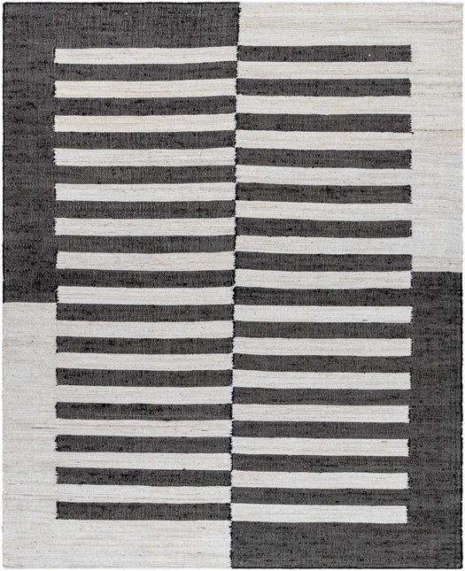 Soren Black&White Jute Area Rug Rugs TriadCommerceInc