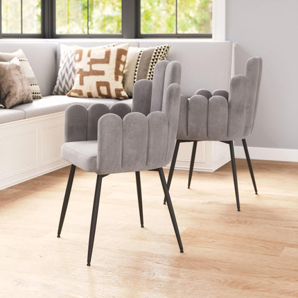 Noosa Dining Chair (Set of 2) Gray Chairs TriadCommerceInc   