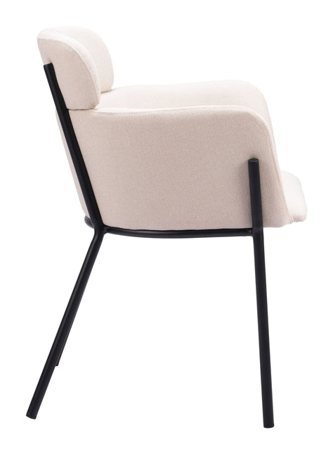 Bremor Dining Chair (Set of 2) Beige Chairs TriadCommerceInc   