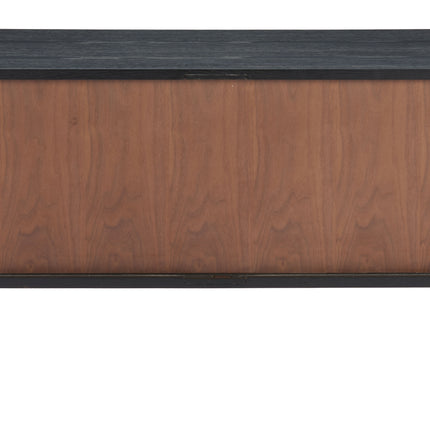 Koriana Entertainment Stand Black & Walnut Storage TriadCommerceInc   
