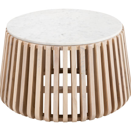 Cyprus Coffee Table White & Natural Coffee Tables TriadCommerceInc   