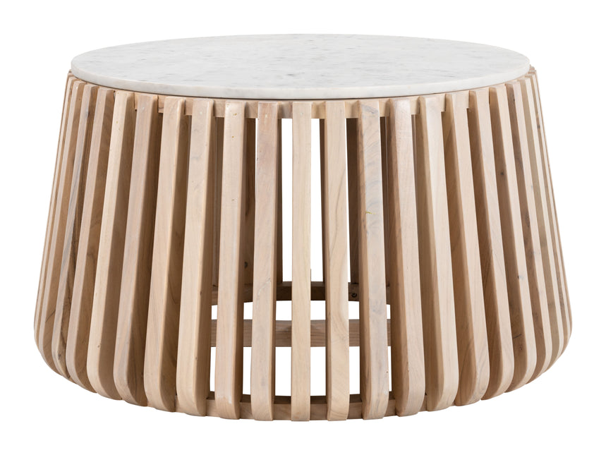 Cyprus Coffee Table White & Natural Coffee Tables TriadCommerceInc Default Title  