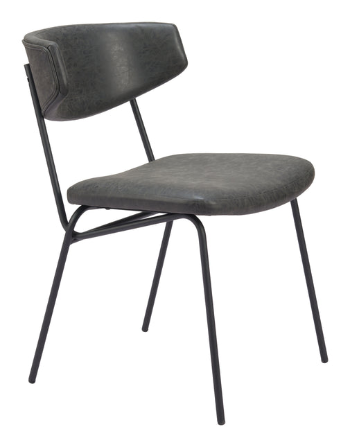 Charon Dining Chair (Set of 2) Vintage Black Chairs TriadCommerceInc Default Title  
