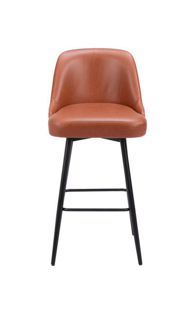 Keppel Swivel Barstool Brown Barstools TriadCommerceInc   