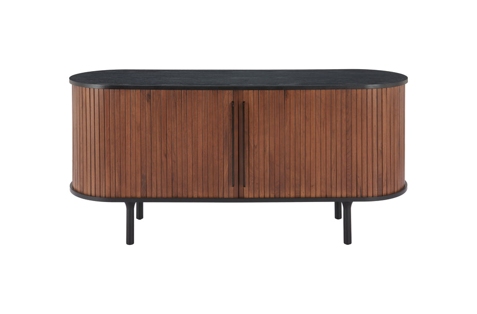 Koriana Sideboard Black & Walnut Storage TriadCommerceInc   