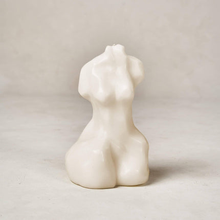 Delphina Sculpture Candle Candles TriadCommerceInc Ivory