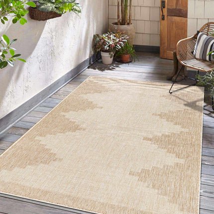 Djugun Beige Indoor & Outdoor Rug Rugs TriadCommerceInc