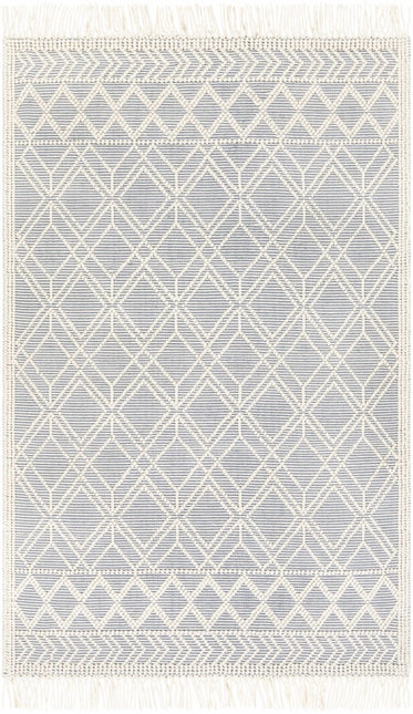 Ramsbury Denim Blue Wool Rug Rugs TriadCommerceInc