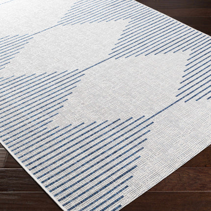 Stephan Blue & Cream Outdoor Rug Rugs TriadCommerceInc