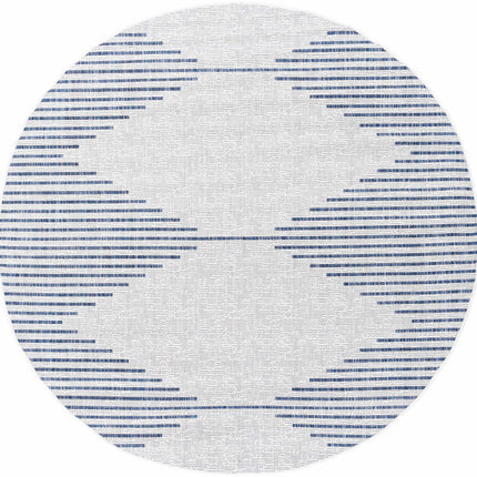 Stephan Blue & Cream Outdoor Rug Rugs TriadCommerceInc 6'7" Round
