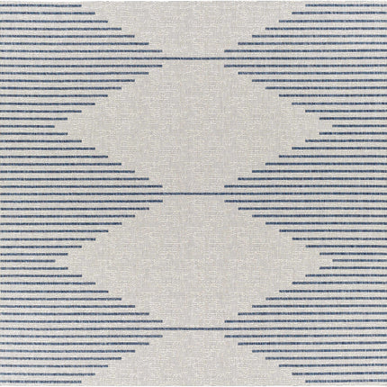 Stephan Blue & Cream Outdoor Rug Rugs TriadCommerceInc 6'7" Square